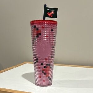 Starbucks Pink Grid Tumbler
